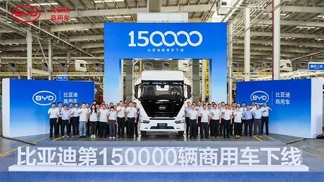 BYD Marks 150,000 Commercial NEVs as Q3 Electric Truck Leads Growth