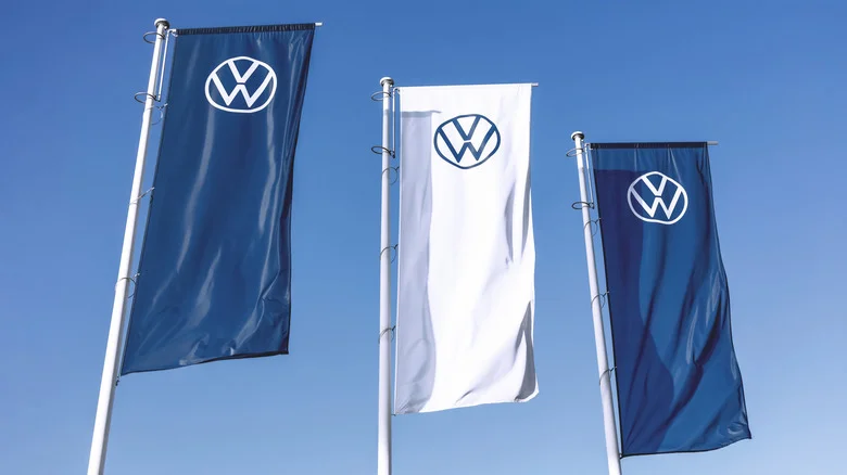 Volkswagen flags in Germany