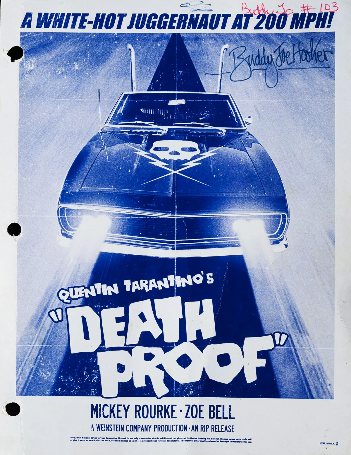 Buddy Joe Death Proof Tarantino poster